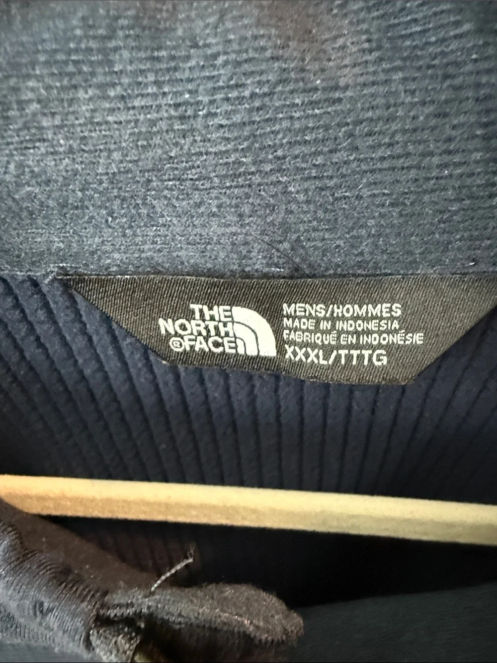 The North Face Navy Jacket with Teal Accent Logo